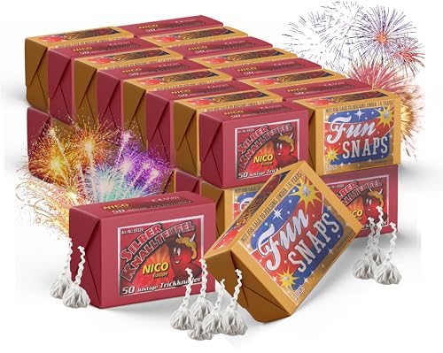 TK Gruppe Timo Klingler 500x Knallerbsen - Fun Snaps Silvester wie Knallteufel Knaller für Jugendlichen & Kinder