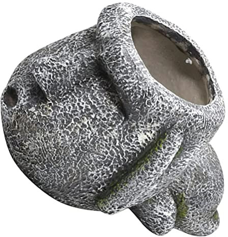 Cabilock Gargoyle-pflanzer Pflanzgefäß Für Menschliche Skulpturen Humanoider Blumentopf Pflanzgefäß Für Menschliche Statuen Kaktushalter Kleine Sukkulentöpfe Student Harz Vase Saftig