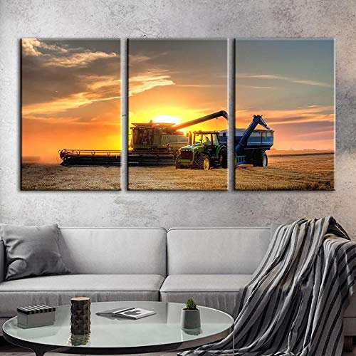 DDSDA 3 Teile Leinwand-Bild 3x50x70cm (Gesamt 150x70cm) The Last of Us Ellie spielt Gitarre Wandbilder,Kunstdruck,Wohnzimmer Dekor,Kreatives Geschenk 3 Teiliges Leinwand Bild Frames