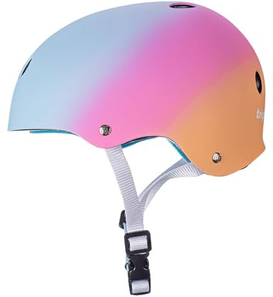 Triple Eight Zertifizierter Sweatsaver Helm für Skateboarding, BMX, Roller Derby, Rollschuhlaufen, Inlineskaten, Roller und Fahrrad