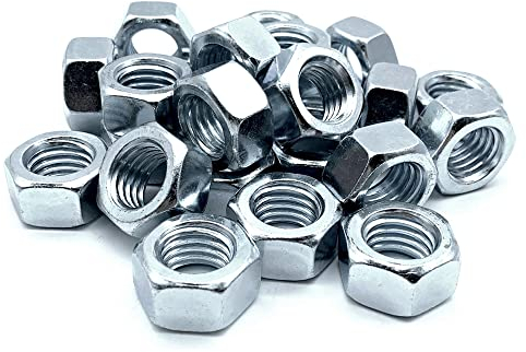 DOJA Barcelona | Muttern | 50 Sechskantmuttern M4 | 3,2 x 7 mm |Stahl Verzinkt | Muttern für Bolzen, Gewindemuttern, Kupplungen, Verstell- und Befestigungselemente im Innen- und Außenbereich...