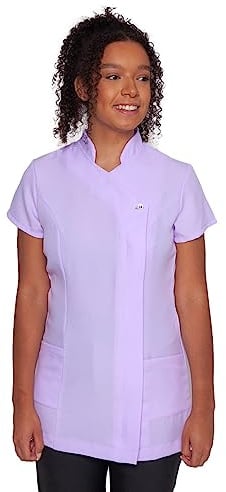 Mirabella Health & Beauty Damen Berufsbekleidung Kasack Freya Flieder DE 52 UK 24