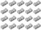 Compasty 20 Stück 24 mm x 11 mm x 10 mm Konsolenmischer, Schieberegler, Fader, für Potentiometer, Knopf, , schwarze
