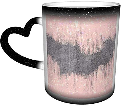 YINGD Keramiktasse Gritz and Glamour Kaffeetasse Lustige Farbwechsel Reisebecher Keramik Wärmeempfindliche Tasse Einheitsgröße