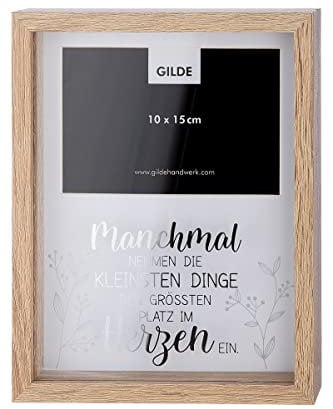 GILDE Fotorahmen Manchmal nehmen die kleinsten Dinge den größten Platz im Herzen EIN 46131