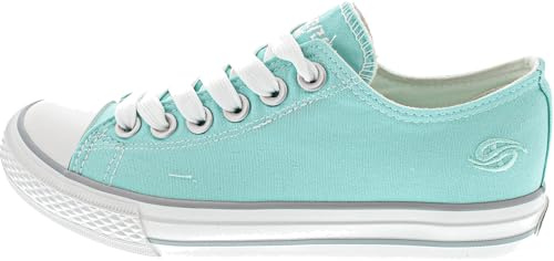 Dockers by Gerli Damen Canvas Sneaker Türkis EU 41 Türkis EU 41