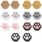 JKJF 14 Stück Bärentatze Patches Pfoten Aufbügeln Bügelbild Katzenpfoten Aufnäher Applikation Hundepfoten Stickerei Patches für Kleidung Rucksack Schuhe Jacke Jeans Hut Kleid