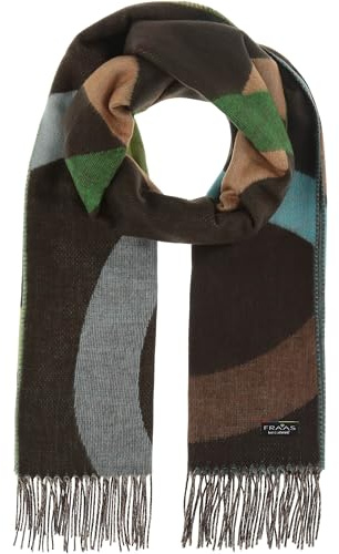 FRAAS Cashmink Schal 56 x 200 cm - Weicher als Kaschmir - Made in Germany - Schal mit Kreis- Design für Damen - Perfekt für Herbst und Winter Cyber Green