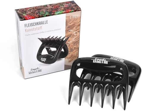Engels Kitchen und BBQ Premium Pulled Pork Krallen/Fleischkrallen zum zupfen & fixieren - Bärenkrallen zum Fleisch auseinander reißen (140, Kunststoff)