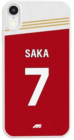 MYCASEFC Football Bukayo Saka Arsenal iPhone 12 Case Football Smartphone Cover for Football Fans - Gift Idea - Premium Design