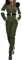 Skianzug Damen Einteiler Damen Skianzug Schneeanzug Lässig Skioverall Frauen Einteiler Skisuit Wasserdicht Skioverall Wasserdicht Ski Suit Skisuit mit Kaputze Reißverschluss Jumpsuit (Army Green-b, S)