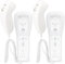 DSYJ Motion Controller for Wii Replacement Remote Built in Wii U Motion Plus Remote Controller and Nunchuck 2 Sets White