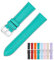 Generic Uhrenarmband aus Leder mit Schnellentriegelung, 22 mm, mit Schnalle, 22 mm Uhrenarmband, mehrere Farben (22 mm, Türkis)
