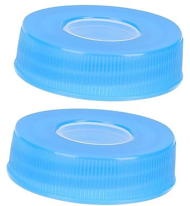 2Pcs Leakproof Water Jug Caps for 5L Dispenser Bottles Mini Drinking Water Bottle Lids with No Spill Design Easy to Replace Convenient for Home Use