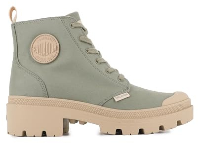 Palladium Damen Pallabase Twill Stiefelette, Grün, 40 EU