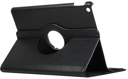 EasySpeed Funda para iPad 9,7 Pulgadas 6.ª/ 5.ª Generación 2018/2017, para iPad Air 1 / Air 2 Carcasa Giratoria de Cuero Sintético con Tapa, Función Soporte Atril 6 Posisiciones, Color Negro