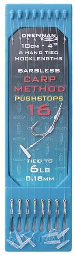 Drennan 4 Carp Method Pushstop Hook Plates: 16 To 6lb