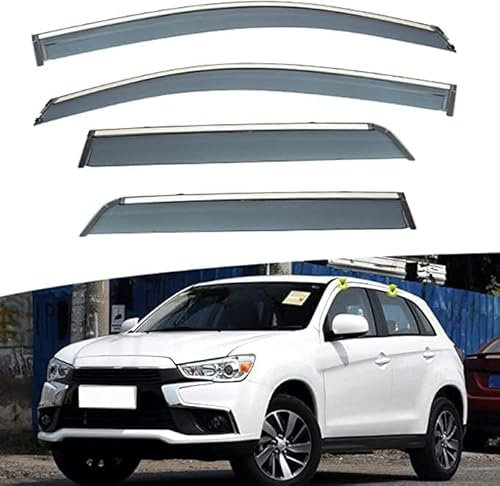 CaoYH Windabweiser Passend Für Mitsubishi ASX 2010-2020 Autofenster Regenschutz Regenabweiser Deflektoren Regenabweiser Integrierte Deflektoren