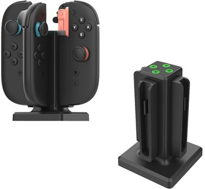 Fututech 4 en 1 - Estación de carga para Nintendo Switch 2 Joy-Con cargador para Gamepad