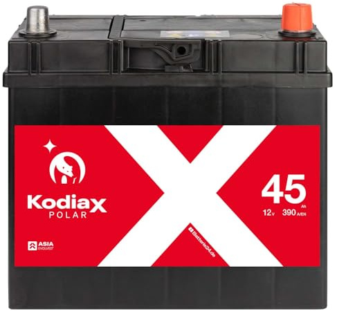 Kodiax ASIA Autobatterie A45R 12V 45Ah 390A/EN Pluspol Rechts