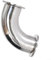 304 Stainless Steel Sanitary 90 Degree Elbow Pipe Connector Tri Clamp Ferrule Compatible for 1 5 In to 3 In (45MM)