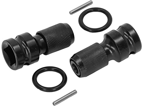 Yosoo Health Gear Socket Adapter Set, Carbon Steel Arrow Storage Case Socket Adapter 1 2in Square to 1 4in Hex, Fast Bit Changes Stable Fit for Drill Ratchet Wrench Users