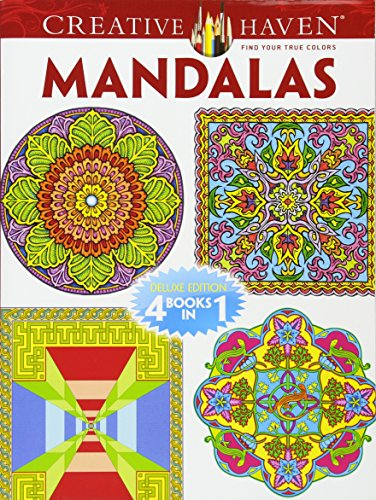 Mandalas Adult Coloring Book: Deluxe Edition 4 Books in 1 (Creative Haven)