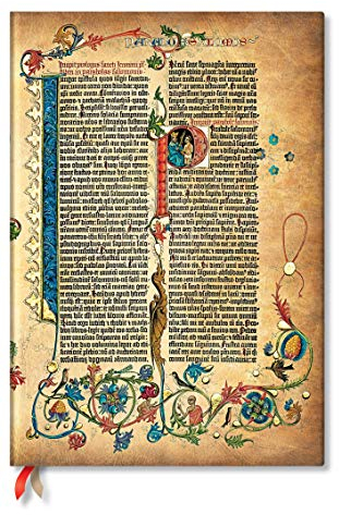 Paperblanks - Parabole - Gutenberg Bible - Grande - Unlined - Elastic Band Closure - 120 Gsm
