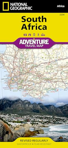 South Africa Map – Waterproof Travel Map by National Geographic | Detailed Adventure Map of South Africa’s National Parks, Cities & Safari Routes | ... Map (National Geographic Adventure Map)