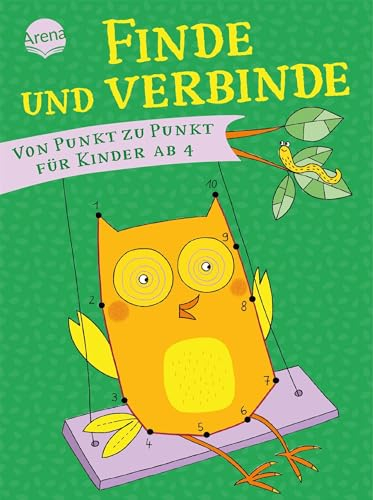 Finde und Verbinde. Von Punkt zu Punkt für Kinder ab 4: Mal- und Rätselblock mit Motiven zum Punkteverbinden von 1-10