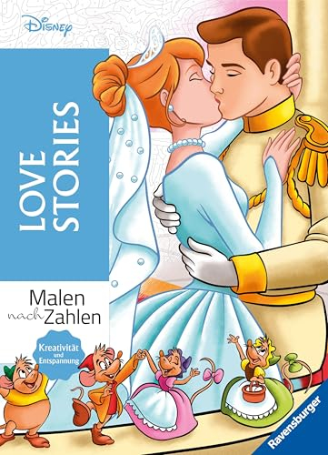Disney Malen nach Zahlen: Love Stories - Disney Malbuch für Erwachsene