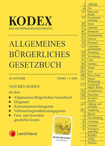 Taschen-Kodex ABGB 2025 - inkl. App