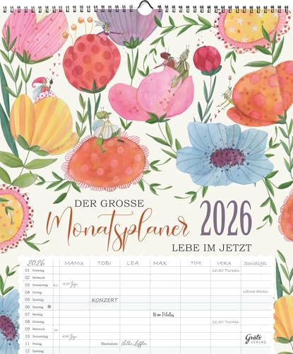 Großer Monatsplaner 2026: Tropical Paradise