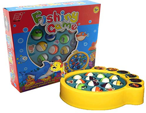 Kids Toy Rotating Battery Fishing Creative Game Fun With Fishing Rods And Sounds