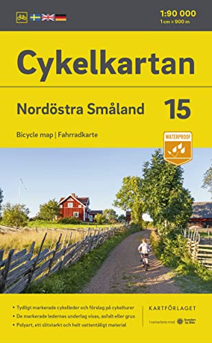Cykelkartan Blad 15 Nordöstra Småland 1:90000: Radwanderkarte 15 NO Smaland 1:90000