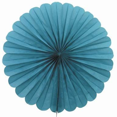 Creativery 1 Papierfächer 20cm (türkis 340) / Deko Papier Fächer Rosetten Blumen Raumdeko Papierrosetten Hängedeko