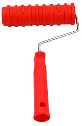 SM SunniMix DIY Geprägte Malerrolle Strukturwalze Malerwalze Farbrollen mit Muster, 10 Muster Auswählbar, A
