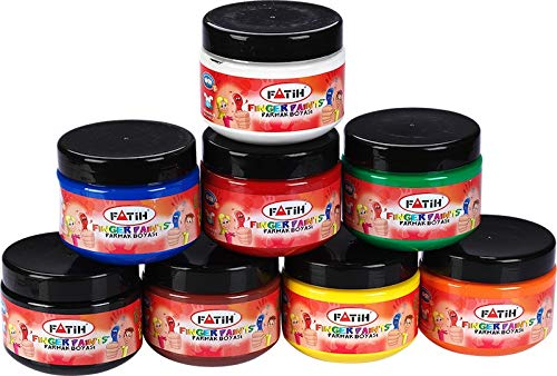 Práctica pintura para dedos negra