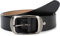 styleBREAKER Unisex Leder Gürtel Unifarben mit glänzender Oberfläche und gebürsteter Schnalle, kürzbar 03010104, Größe:100cm, Farbe:Schwarz