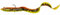 Savage Gear 4D Real EEL - Aal Gummifisch für Hecht, Farbe:Golden Ambulance, Länge/Gewicht:20cm / 38g