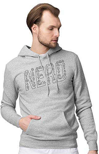 BLAK TEE Herren Nerd Lettering Kapuzenpullover