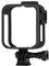 Housing Frame for GoPro Max Black Protective Shell Cage Mount Accessories with Quick Pull Movable Socket and Screw (Black)