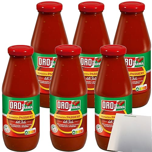 Oro Di Parma Tomaten passiert Gastropack (6x400g Flasche) + usy Block