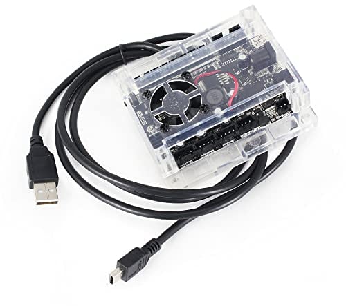 RATTMMOTOR GRBL Scheda di controllo USB per modulo laser, scheda di controllo per fresatrice CNC con ventola di raffreddamento per modelli 1610 PRO/3018/3018 PRO, per macchina fresatrice CNC a 3 assi