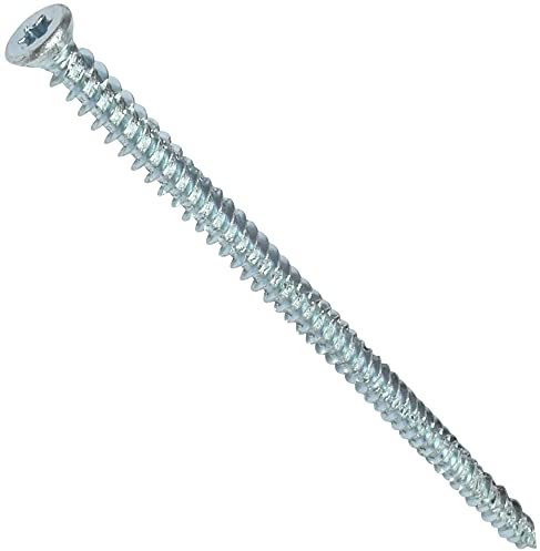 AERZETIX - Set di 50 viti di ancoraggio diretto per calcestruzzo Ø7.5x152mm testa fresata conica - con impronta a stella T30 - fissaggio diretto senza tasselli - C48388