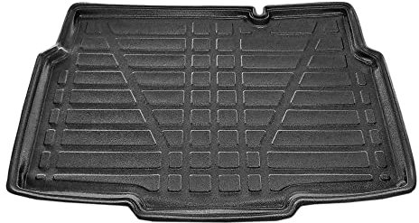 apline Tronco Alfombra De Carga para Opel Crossland X 2017-2020 Piso de Carga Inferior Flexible Bandeja Maletero Trasero Negro