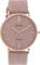 Oozoo Vintage Armbanduhr mit Glitzer Lederband 40 MM Rose/Pinkgrau/Pinkgrau C20161