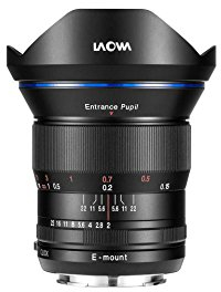 Venus Laowa 15mm f/2 Zero-D Manual Focus Lens Full Frame para Canon RF Mount Camera, Negro