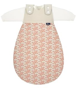 Alvi Baby-Mäxchen 3-teilig Baumwolle Chalky Curls - Silber 74/80 | Baby Schlafsack Set mit 2.5 TOG, Sommer- und Winterschlafsack sowie mitwachsendem Schlafsystem aus Baumwolle