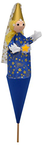 Marionette Märchenfigur Handpuppe Fee Prinzessin 59 cm, Ideal für Puppentheatre und Rollenspiele, für Kinder Baby Jungen Mädchen